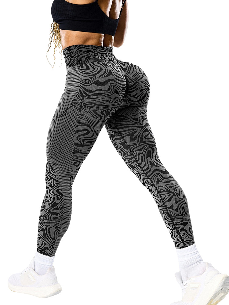 Transfronterizo sin costuras transpirable cintura alta abdominal de abdomen