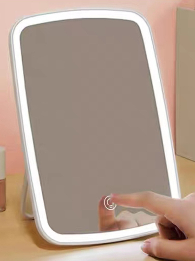 Espejo Cosmético LED Plegable, Recargable y Portátil