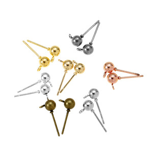 (Wholesale), round beads, fashionable earrings, accessory, accessories, 1, DIY