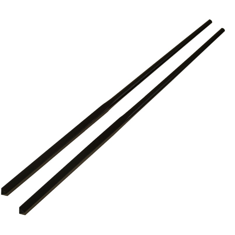 Hogar de madera maciza palillos antiquemaduras antideslizante chino Cabeza Cuadrada ébano chino palillos chinos vajilla de regalo en stock al por mayor