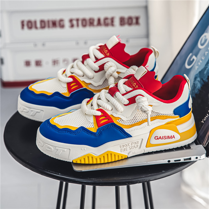 Trendy 2024 Summer New Outdoor Breathable Mesh Panel Shoes, Fashionable Casual Men's Niche Trendy Shoes Wholesale_voghion.com