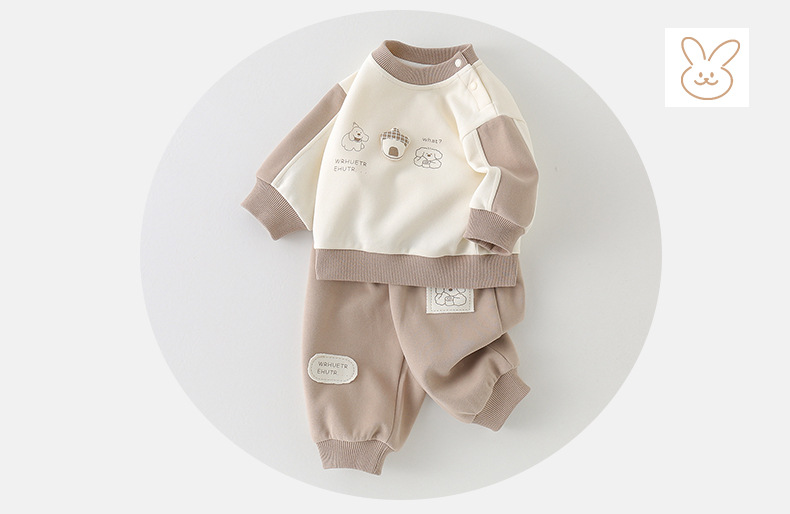Ensemble sweatshirt deux pièces pour bébé garçon automne_voghion.com