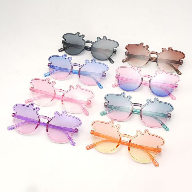 2025 nuevos lindos gafas de sol para niños PC en gafas de sol de comercio electrónico para correr gafas de protección solar UV para niños