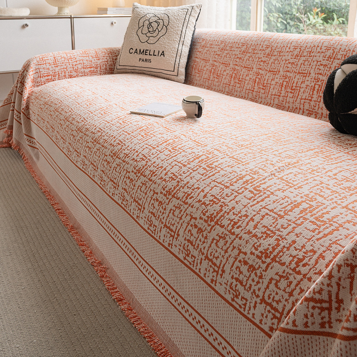 Toallas de sofá 2025 nuevas cuatro estaciones anti-gato rascar cojín de sofá de alta calidad cubierta completa manta de cubierta Schneider