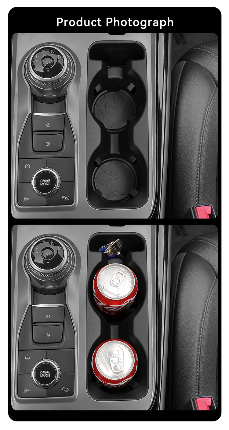 Suitable for 20-26 Explorer Models, the Central Control Water Cup Cover Protection Anti-Slip Mat Is a Special Car Accessory for Modification