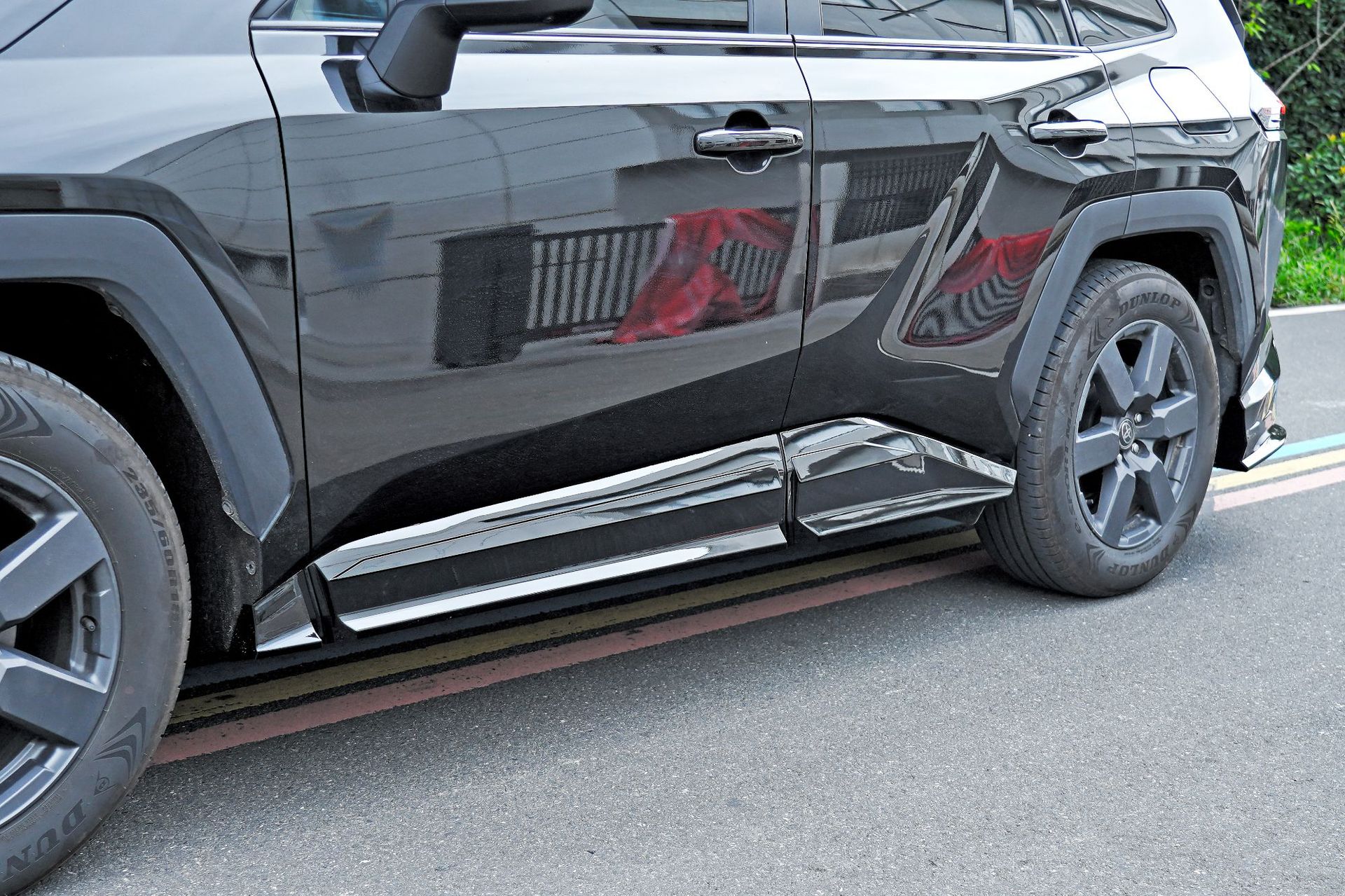 Suitable for 26 Models of Rav4, Rongfang, and Wildlander Modified Front Spoiler, Side Skirts, Rear Bumper, Roof Wing, Rear Diffuser, and Louvered Spoiler