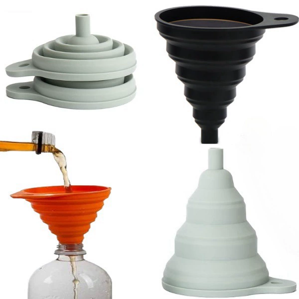 Кухонная техника складная воронка силиконовая складная воронка портативная воронка может подвешивать бытовую жидкость для распределения