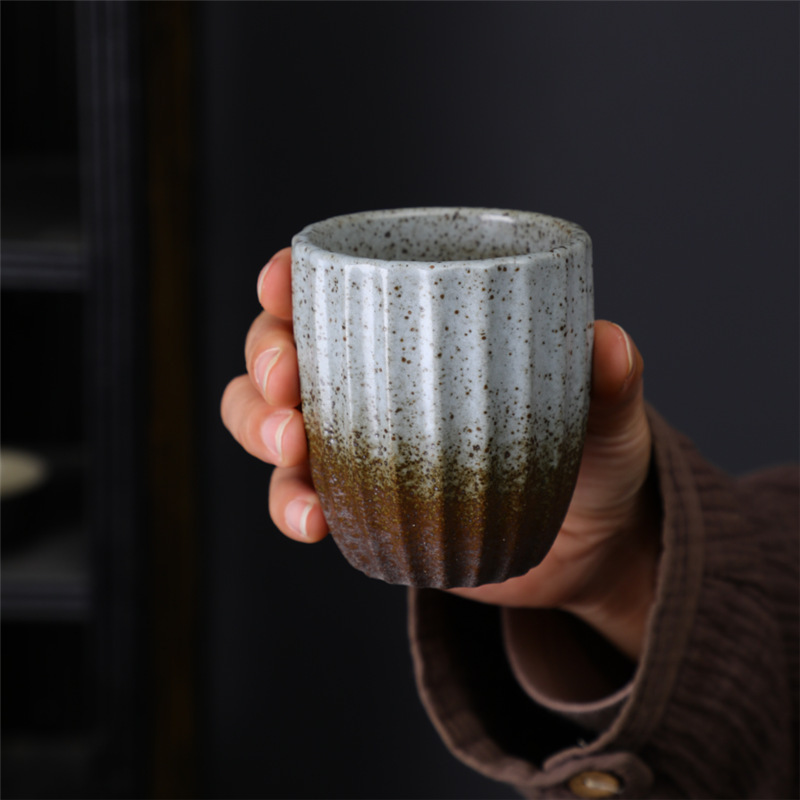 J형 고대토기 찻잔 140ml - 가마백화