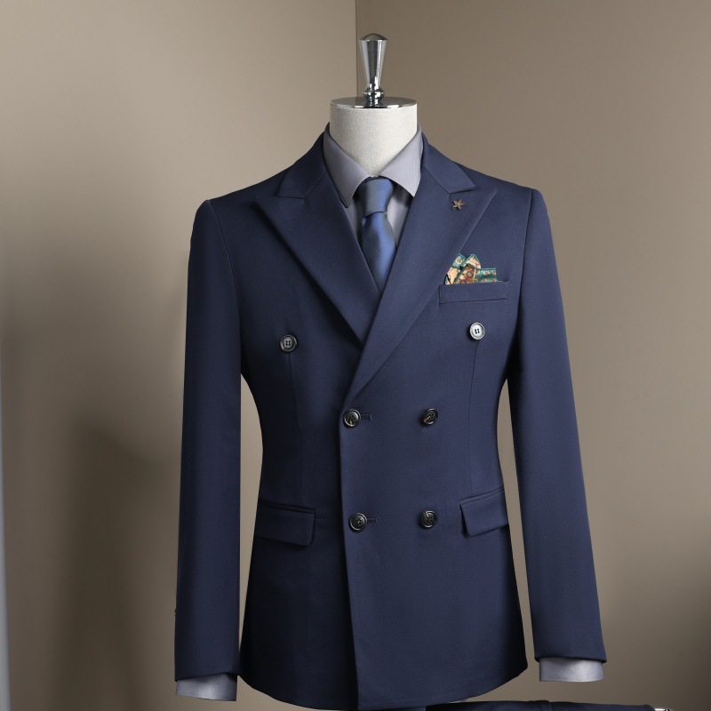 Men's Clothing Slim Fit Formal Suits British Style Groom's Wedding Attire Professional Business Jackets_viptrois.com