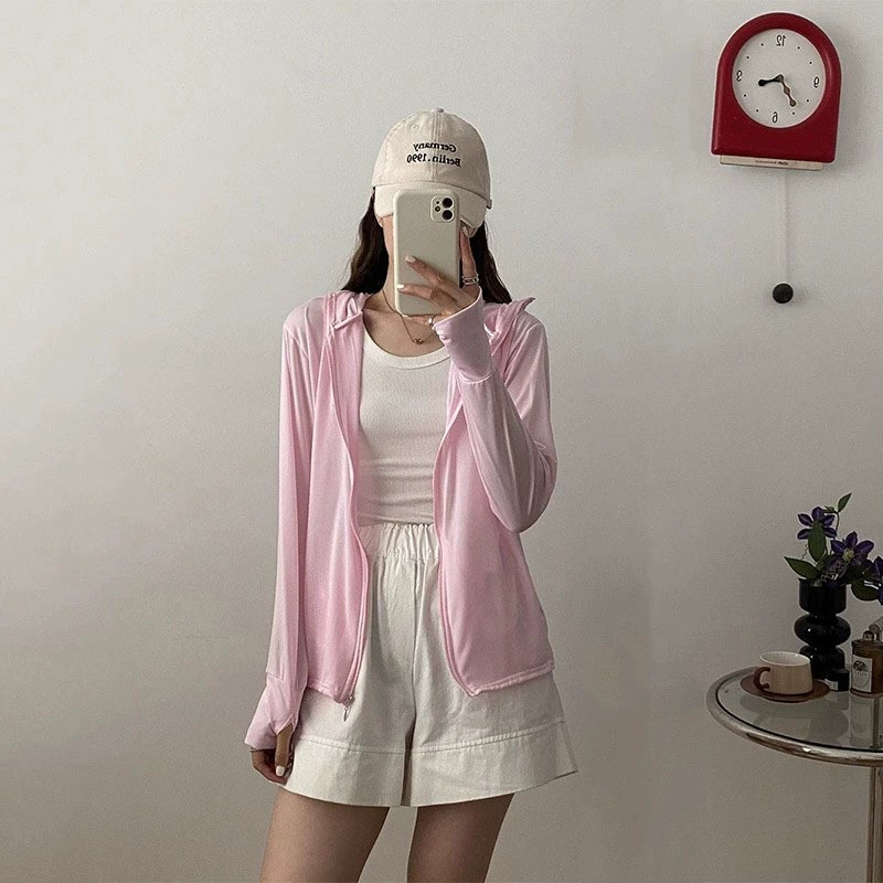 Популярная трансграничная солнцезащитная одежда с кроличьим принтом, популярная летняя солнцезащитная одежда с защитой от ультрафиолета, легкая и дышащая солнцезащитная одежда для женщин