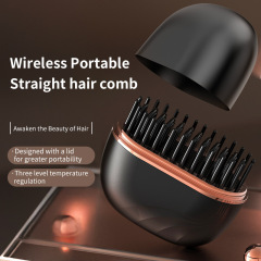 在庫あり、即発送可能。ストレートヘアアイロン、簡単ストレート＆カール両用、ワイヤレス、チタン導熱、ショートヘア向け。