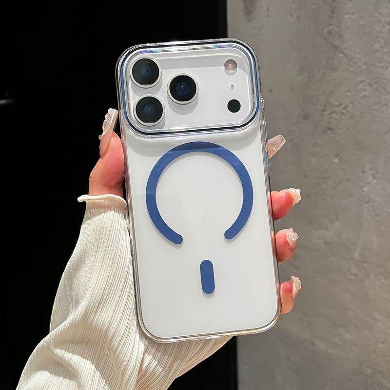 简约高透亚克力适用苹果17手机壳透明超薄iPhone16promax防摔硬套|undefined