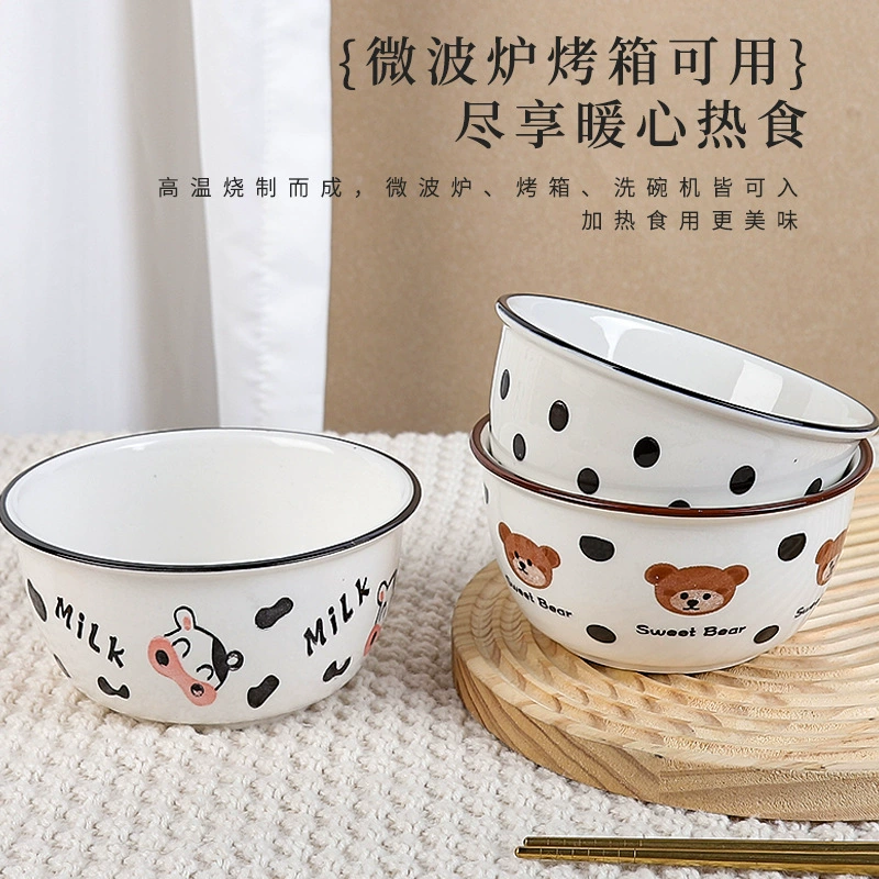 Ceramic cute cartoon children's tableware for food