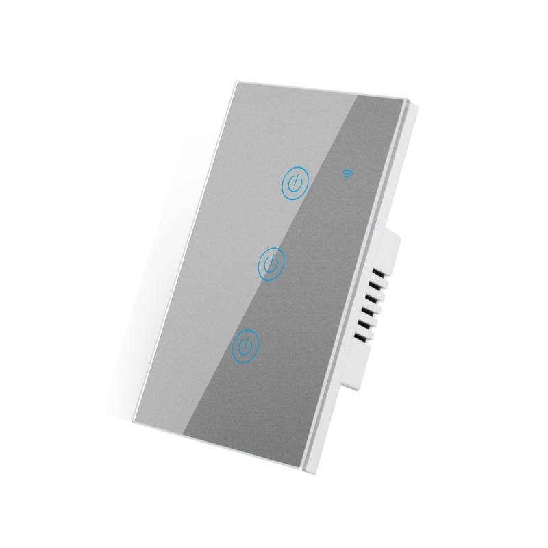 유니버설 버전 Tuya WIFI 120 유형 회색 3개 개방형