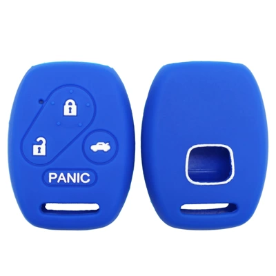 Static Rod/Key Bag Car Silicone Key Cover Ready - blue
