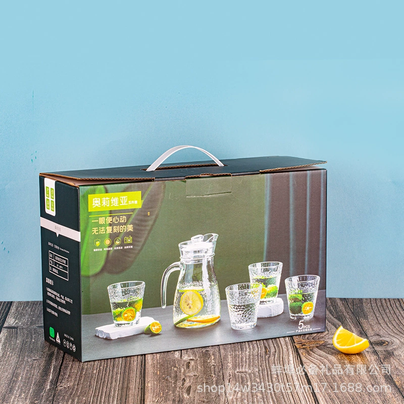 Стеклянный набор, чайник, прозрачная посуда