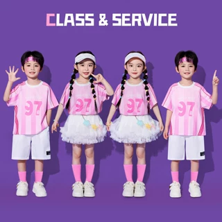六一儿童啦啦队合唱演出服小学生团体朗诵比赛班服幼儿园拍照衣服