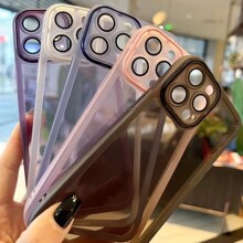 适用于iphone15promaxins魅眼护镜手机壳苹果13自带镜头软保护套