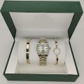Rolex Three-Piece Set - Datejust Women's with Diamonds, Two-Tone White