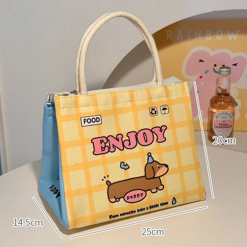 Bonita bolsa de almuerzo de aislamiento, bolsa de almuerzo de oficina, bolsas de almuerzo, bolsas de desayuno de bocadillos, bolsas de comidas portátiles