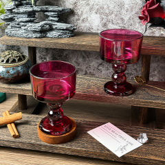 【整件批发】小众设计复古高脚杯香槟杯中古酒杯果汁杯威士忌杯