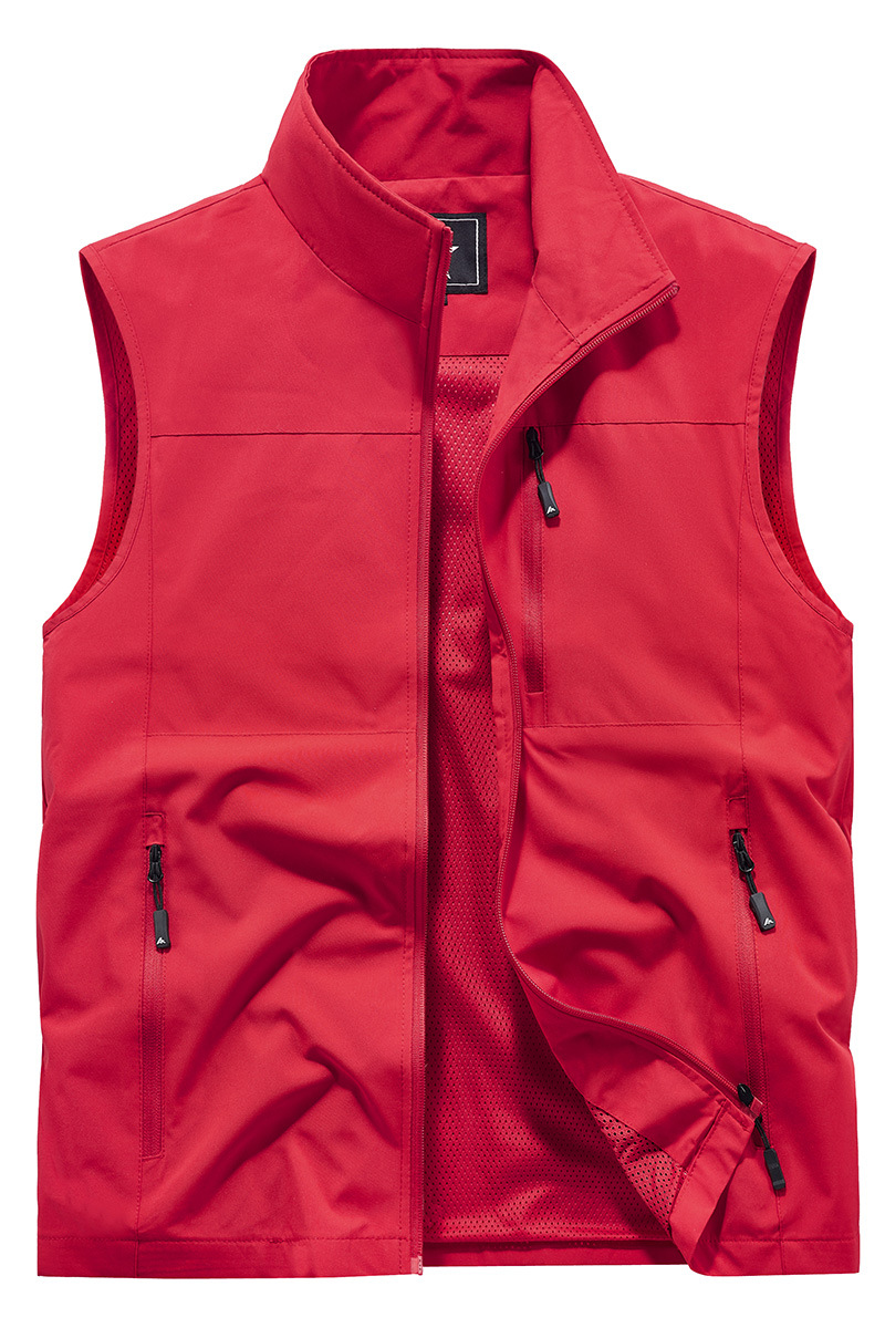 Muchos bolsillos al aire libre chaleco de herramienta chaleco de terciopelo personal de gestión de ropa de trabajo clip de seguridad personalizado