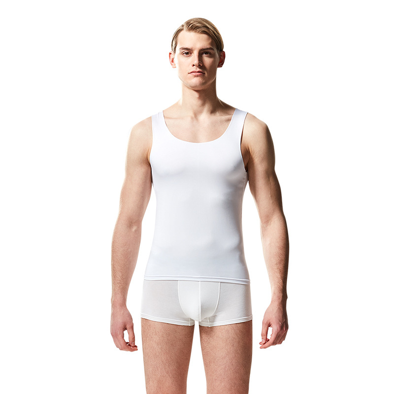 Binghua White-Narrow Round Neck