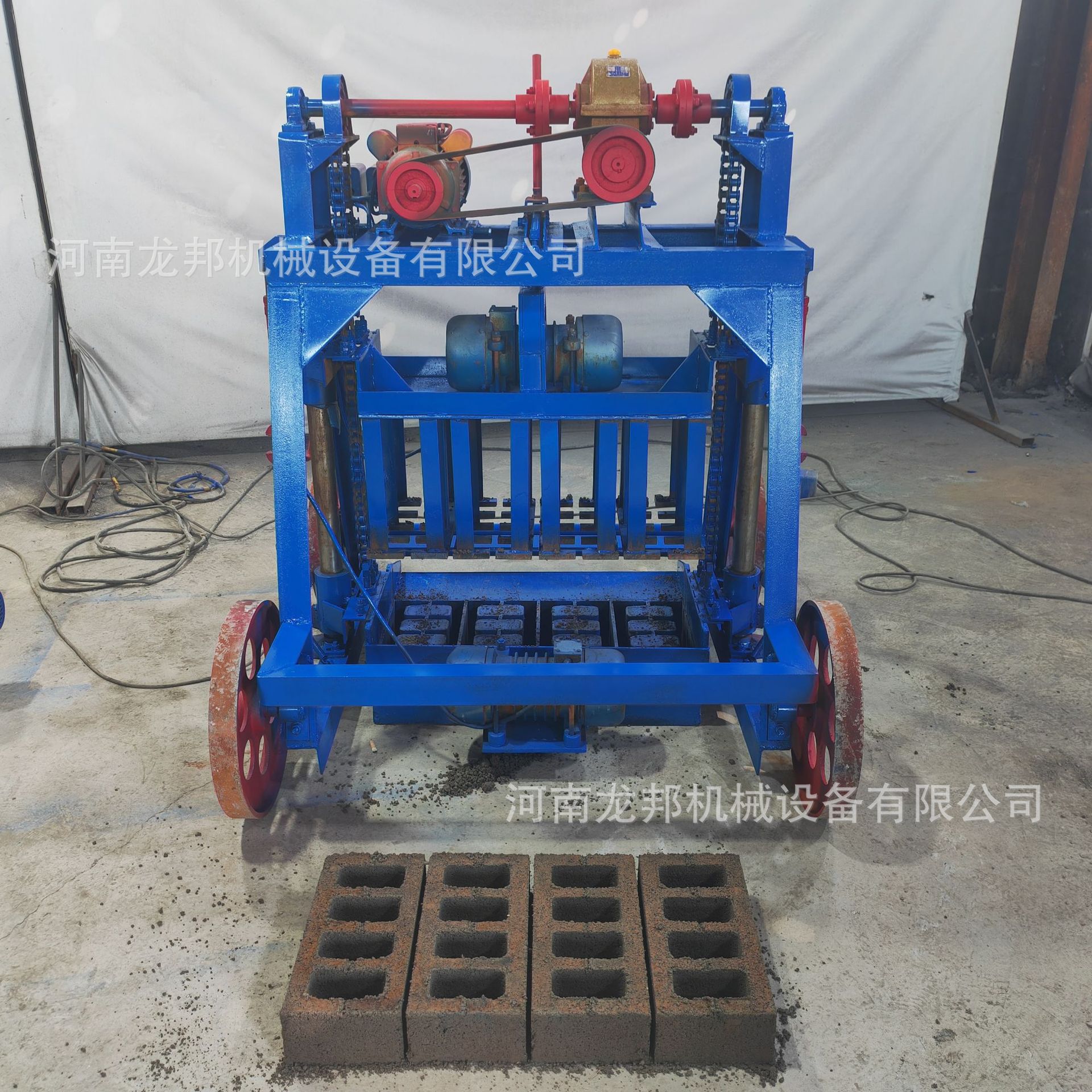 移动砖机空心砌块成型机 小型移动免烧砖机 行走式水泥制砖机