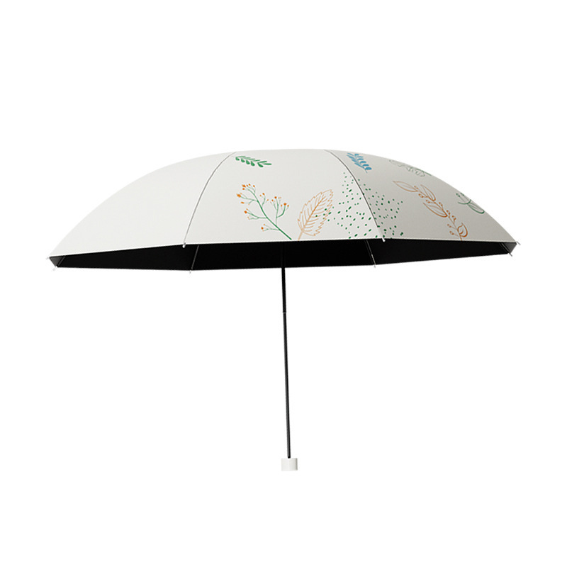 手动黑胶雨伞户外太阳伞女折叠遮阳伞防晒防紫外线学生晴雨伞跨境|undefined