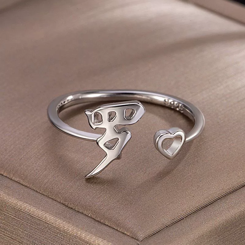 Стильное качественное регулируемое кольцо, на указательном пальце, серебро 925 пробы, простой и элегантный дизайн
