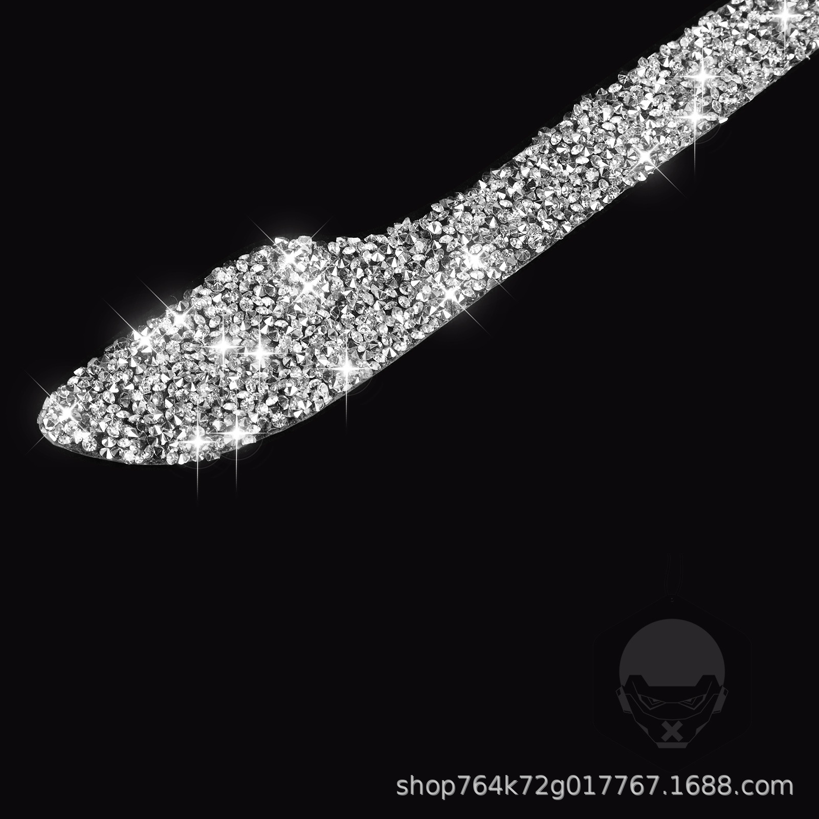 Suitable for Tesla Model 3 car interior diamond modification outer door handle diamond decoration paste