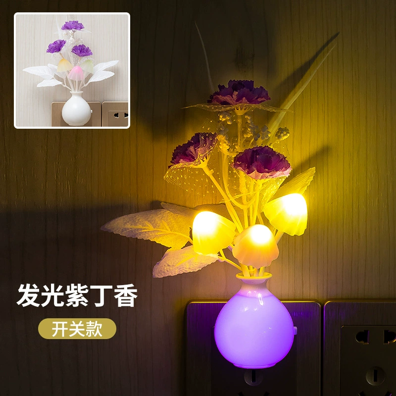LED ночник, световая лента, красочный переключатель, светильники для кровати для кормления, Амазон
