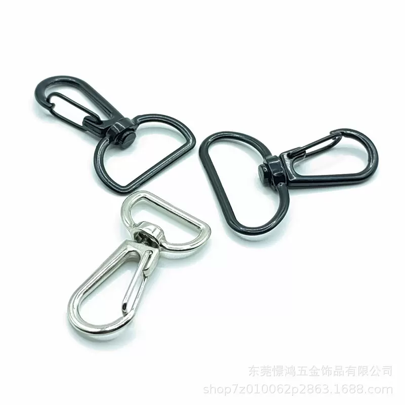 厂家批发宠物绳挂扣锌合金狗扣织带扣箱包五金配件弹簧扣金属钩扣