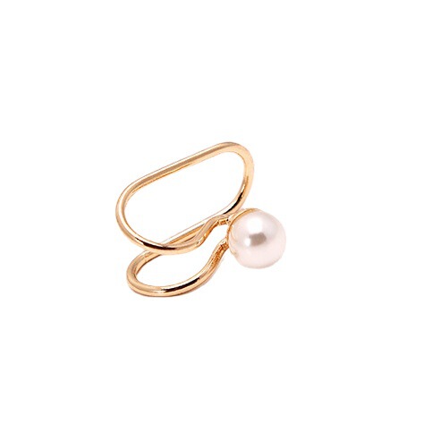 Korean creative pearl earrings, single diamond star earrings, U-shaped earrings, single pack, Yiwu earrings mixed batch
