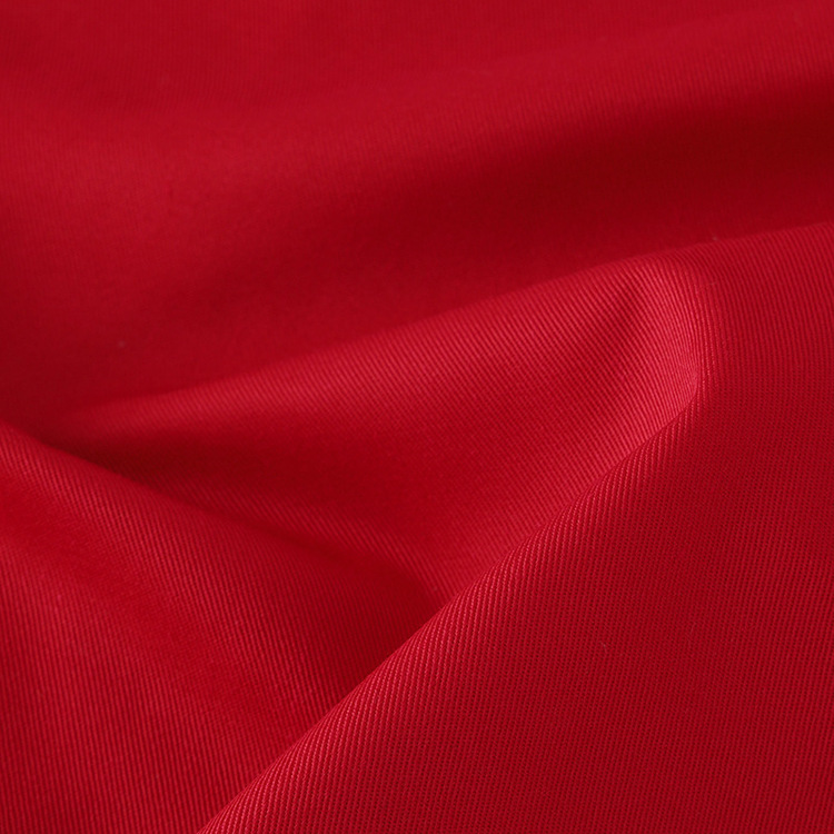 Ligero suave 116gsm poliéster algodón twill tela de camisa de hombre