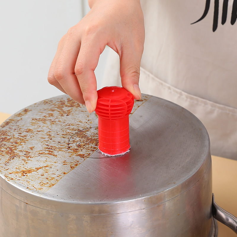 Nano-fiber cleaning treasure rust removal and decontamination stick kitchen washing pan rust removal and decontamination cleaning stick pan brush running rivers and lakes