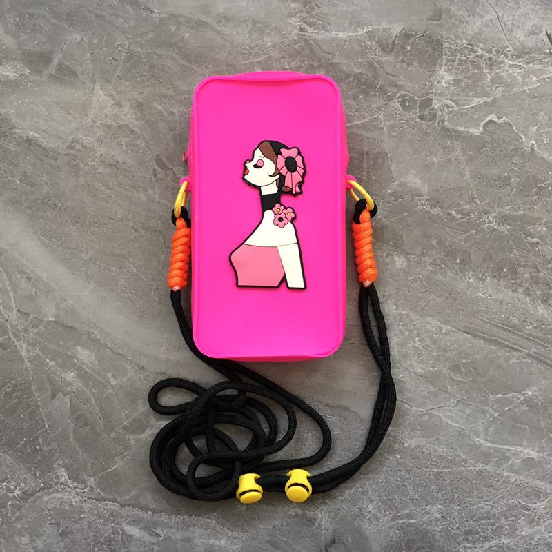 Silikon-Handytasche, Cartoon-Umhängetasche, tragbare Geldbörse, niedliche Mini-Schultertasche für Schülerinnen, Stress-Relief-Bubble-Tasche