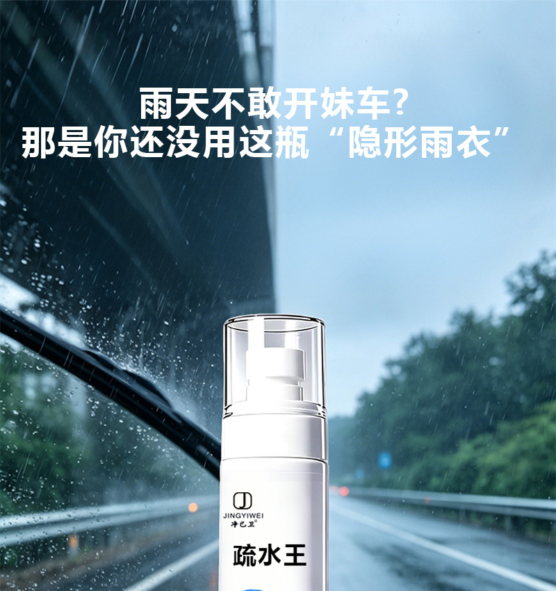 Car side window anti-rain spray, rearview mirror hydrophobic coating, water-repellent agent, anti-rain agent, car window water-repellent and anti-fog spray