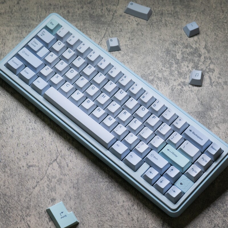 Starlight Keycaps 143 Keys Original Factory Side-Engraved Translucent Pbt Five-Sided Dye-Sublimation Mechanical Keyboard Keycaps Cross-Border Amazon