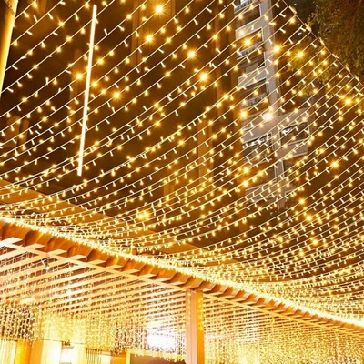 热销公母插闪灯串灯满天星星灯布置挂树装饰灯户外防水小彩灯|ms