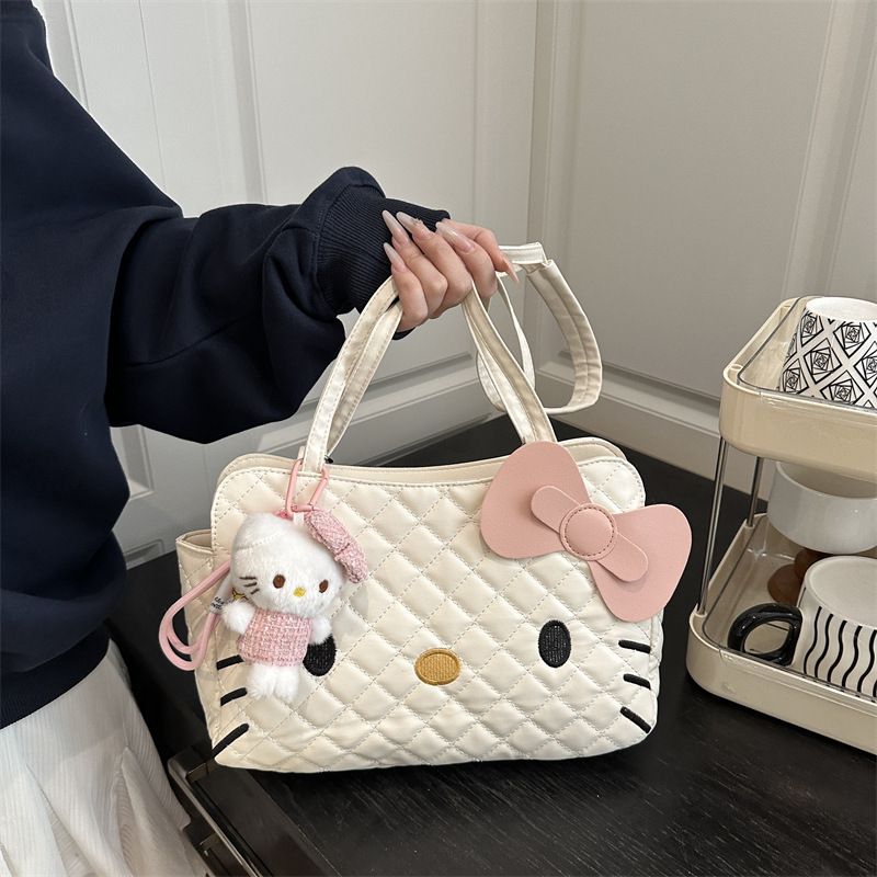 Hello Kitty Light Luxury Cute Multi-functional Backpack Women's All-match Niche High-end Fashionable Large Capacity Crossbody Bag Hello Kitty Light Luxury Cute Multi-functional Backpack Women's All-match Niche High-end Fashionable Large Capacity Crossbody Bag