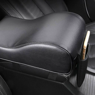 Amazon's Best-Selling Car Armrest Box Central Height-Increasing Pad, Universal Memory Foam Armrest Pad for Car Interiors, Wholesale (Armrest box pad) - black