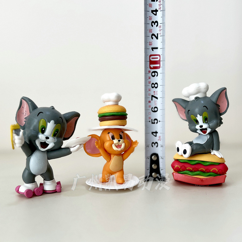 新型の猫とネズミのトムとジェリーのネズミのブラインドの箱のアニメの手作りの置物のかわいい贈り物の潮は子供を遊びます。|undefined