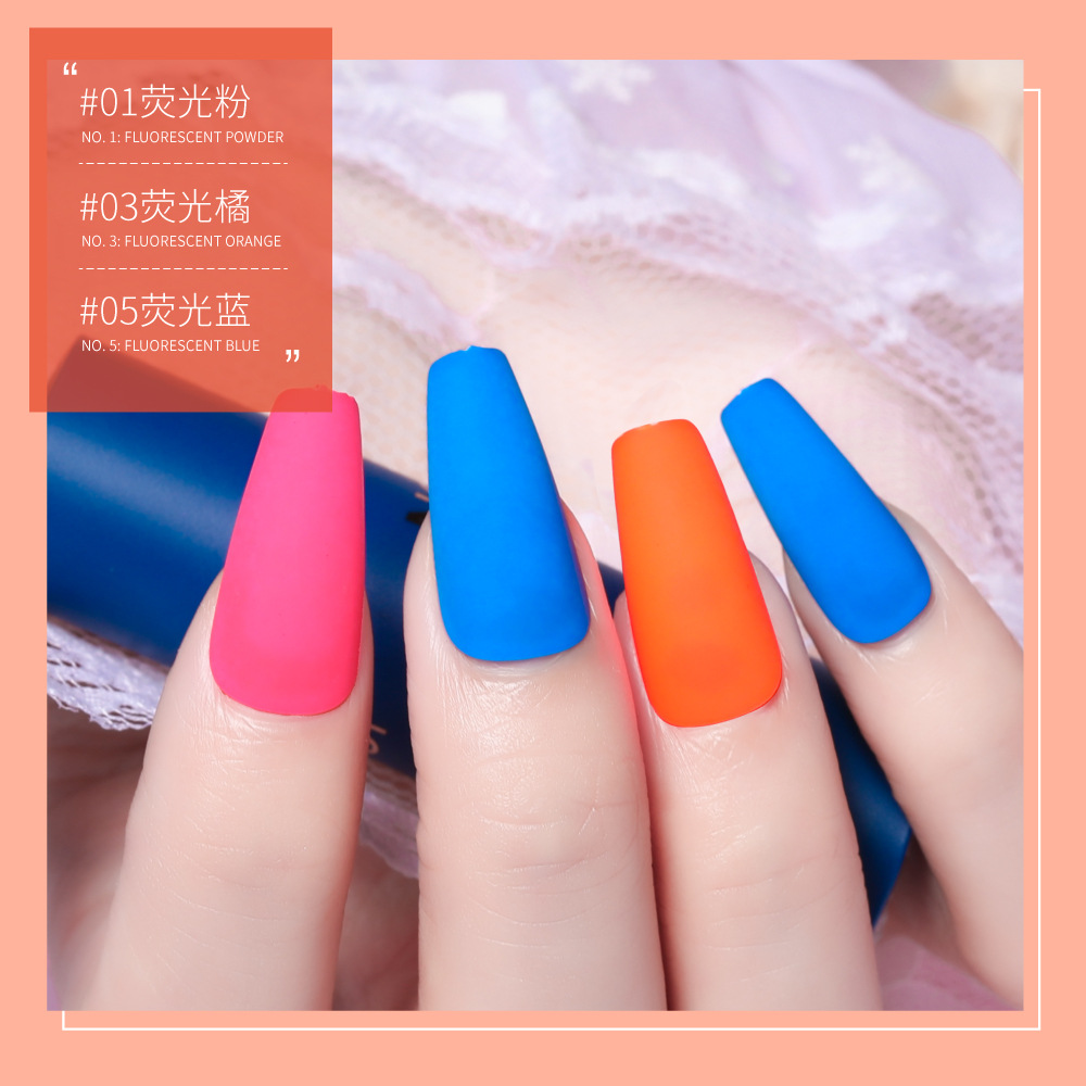 Fluorescence short nail stickers