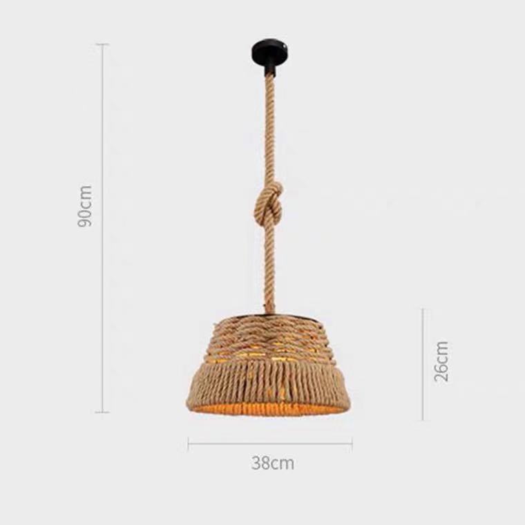 Hemp rope Flower Basket chandelier LOFT vintage industrial style restaurant American country creative coffee wine bar personalized chandelier Hemp rope Flower Basket chandelier LOFT vintage industrial style restaurant American country creative coffee wine bar personalized chandelier