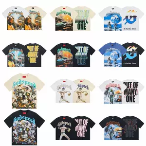 เสื้อยืดคู่รัก แขนสั้น ทรงหลวม สไตล์อเมริกัน แนวเทรนด์ ปี 2026 ลายหัวกะโหลก สำหรับเยาวชน ใส่สบาย แบบส่งออก