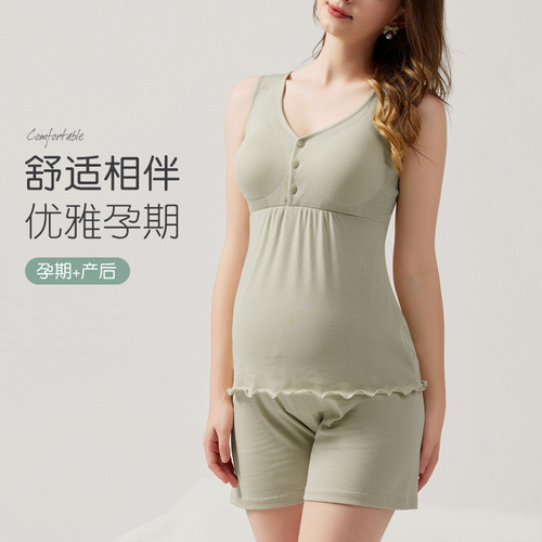 Nursing Bra Backless Sleepwear, Wearable Anti-Sagging Maternity Nursing Bra Postpartum Bra Spring and Summer