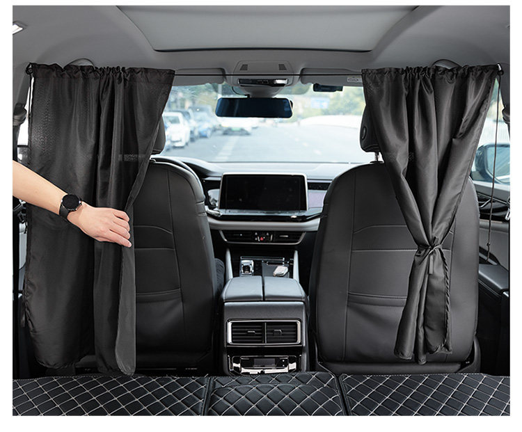 Cross-border car front and rear partition curtains, car window sunshade curtains, interior privacy curtains for vans and commercial vehicles