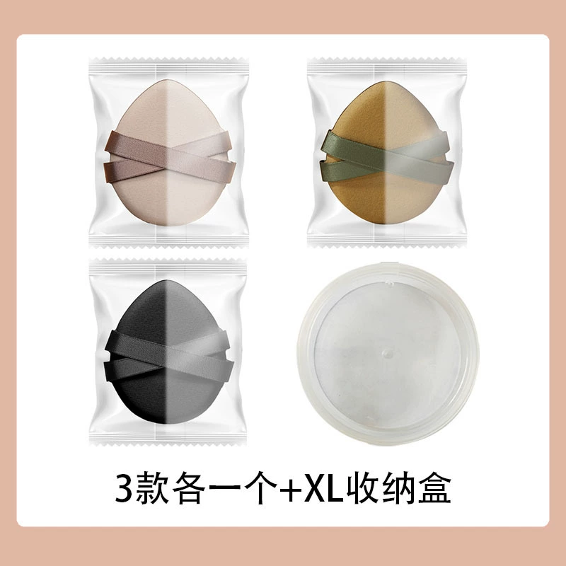 Handheld Powder Puff, Increased Thickness, Ribbon Handle Makeup Sponge, Soft Finish