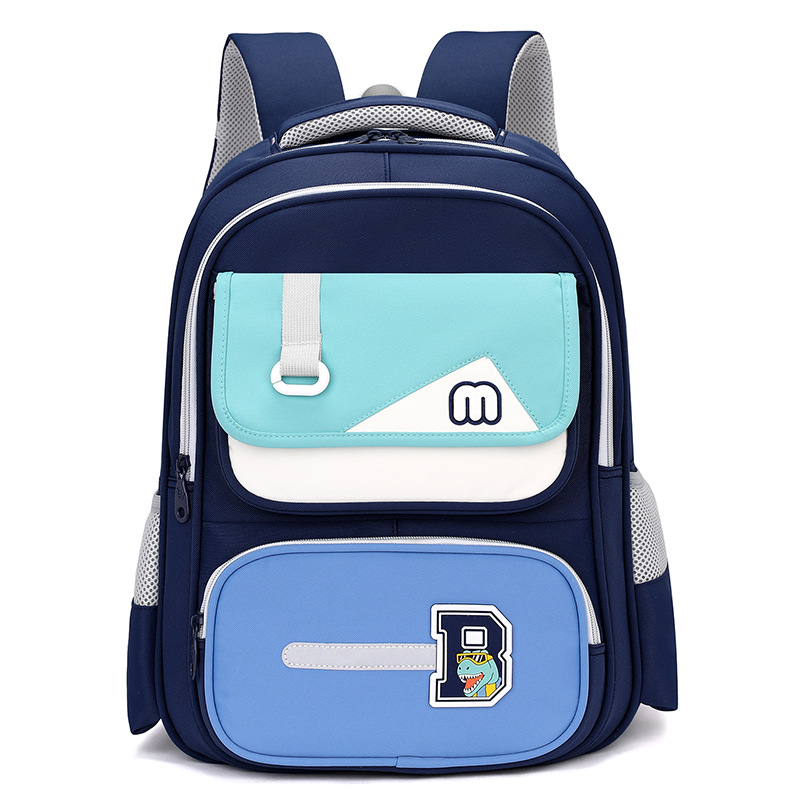 Mochila de pescado natural para estudiantes de primaria de grado 1 - 3 - 6 para niños de gran capacidad para reducir la carga mochila para niños y niñas al por mayor